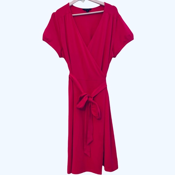 Lands' End Dresses & Skirts - Lands' End Pink Wrap Dress Size XL